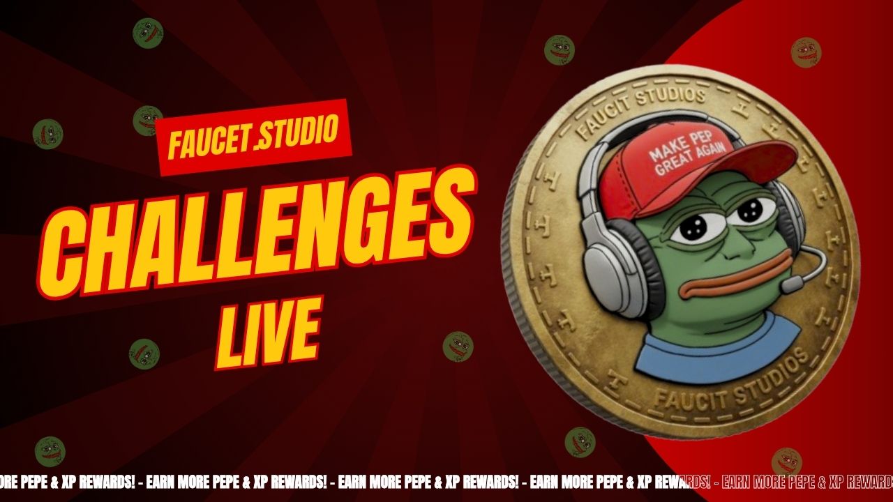 Faucet.Studio Challenges Live: Earn More PEPE & XP Rewards!